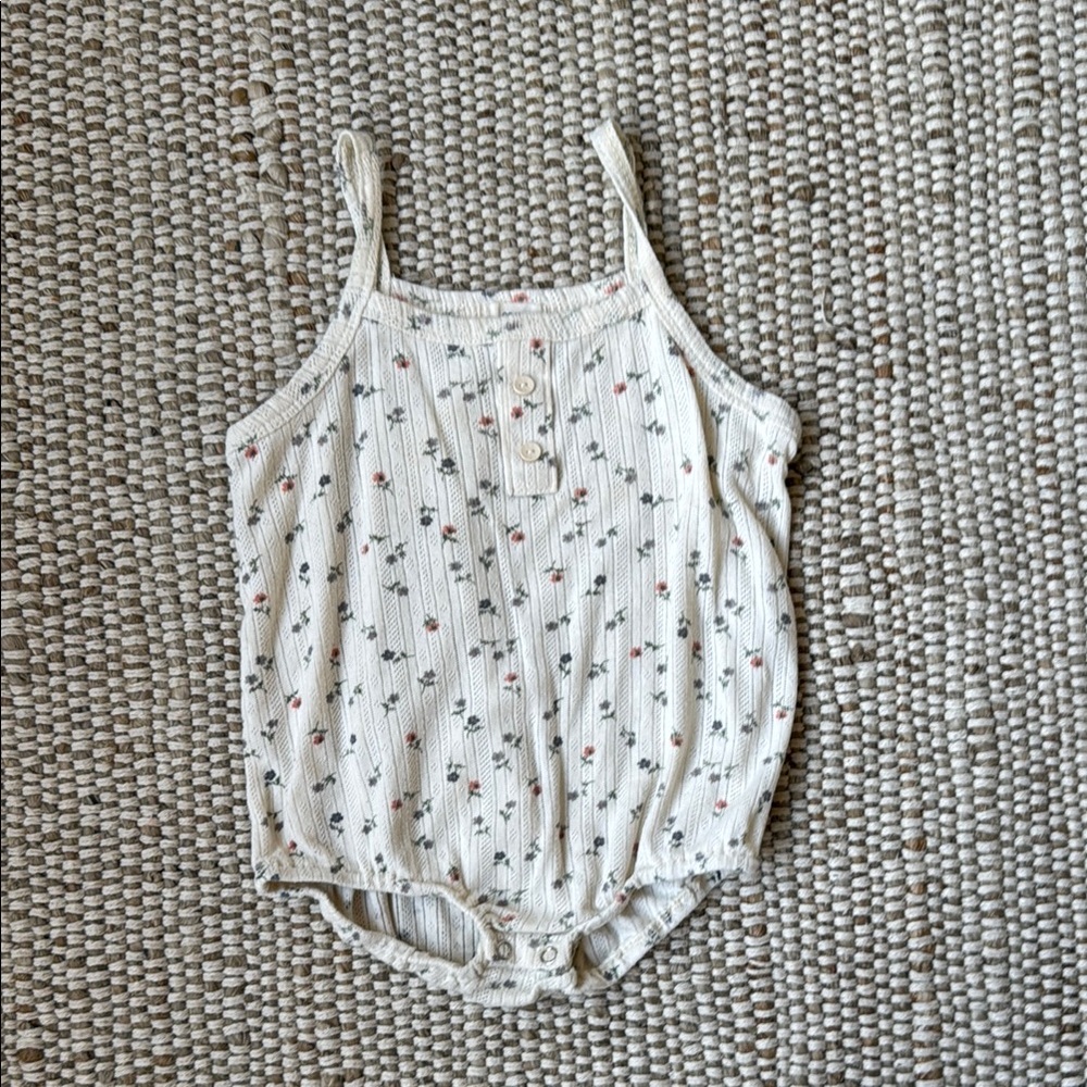 Floral Cream Kids One Piece